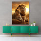 Quadro Africa tramonto famiglia di leoni