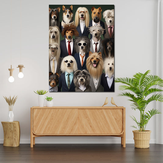 Quadro All Style Cool Dogs cani in abito