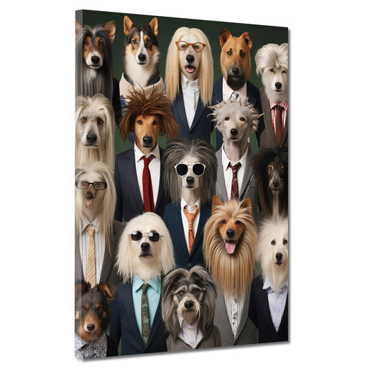 Quadro All Style Cool Dogs cani in abito