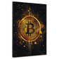 Quadro Bitcoin Pop Art criptovaluta successo soldi moderno