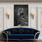 Quadro stampa su tela Cavallo Abstract Silver Style