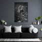 Quadro stampa su tela Cavallo Abstract Silver Style
