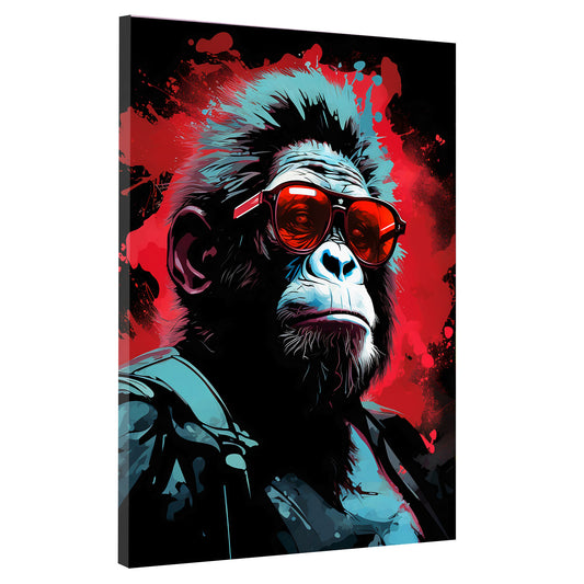 Quadro stampa su tela Gorilla astratto