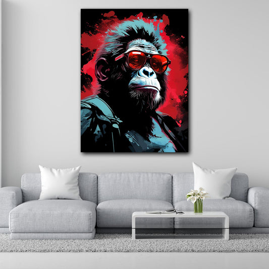 Quadro stampa su tela Gorilla astratto
