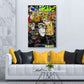 Quadro Graffiti Street Art Monkey Style