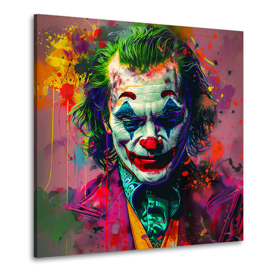 Quadro Joker in stile Pop Art colorato