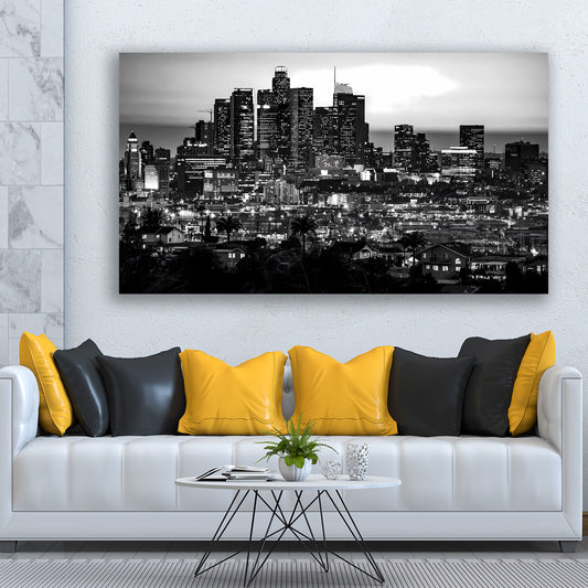 Quadro Los Angeles bianco e nero, USA