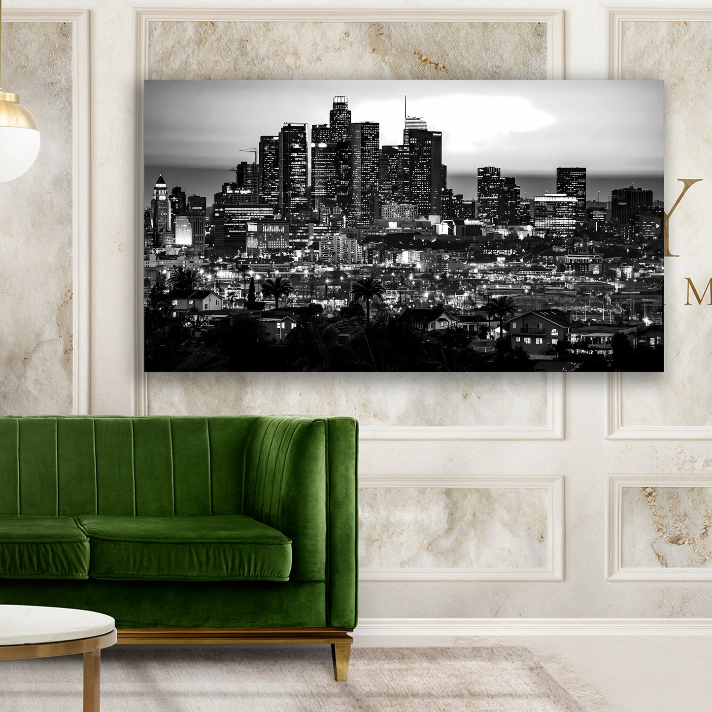 Quadro Los Angeles bianco e nero, USA