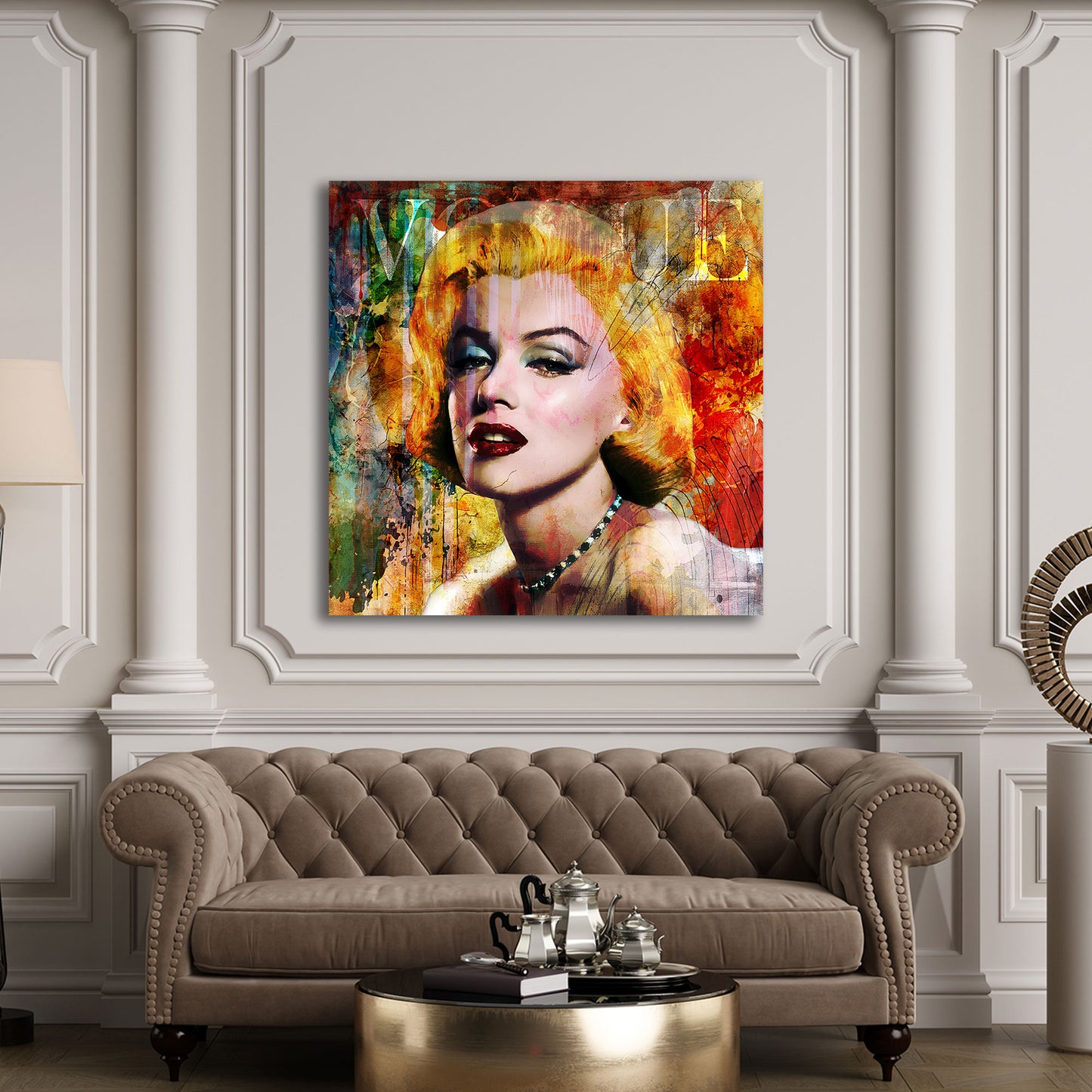 Quadro Marilyn stile vintage Pop Art