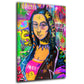 Quadro stampa su tela Lisa Street Art Style