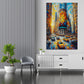 Quadro New York Wall Street borsa taxi metropoli