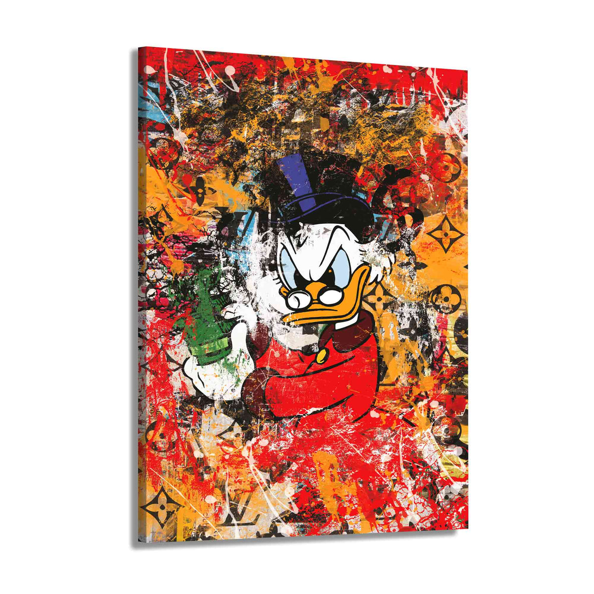 Quadro Zio Paperone Abstract Pop Art comic