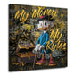 Quadro Paperone Pop Art My Money My Rules