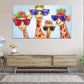 Quadro Pop Art 4 Giraffe Colour Style