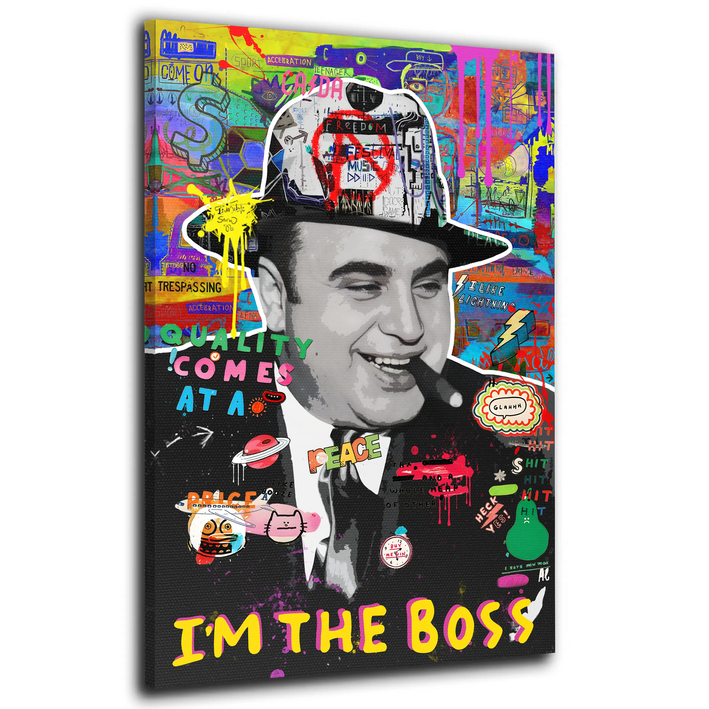 Quadro Pop Art Capone I Am The Boss