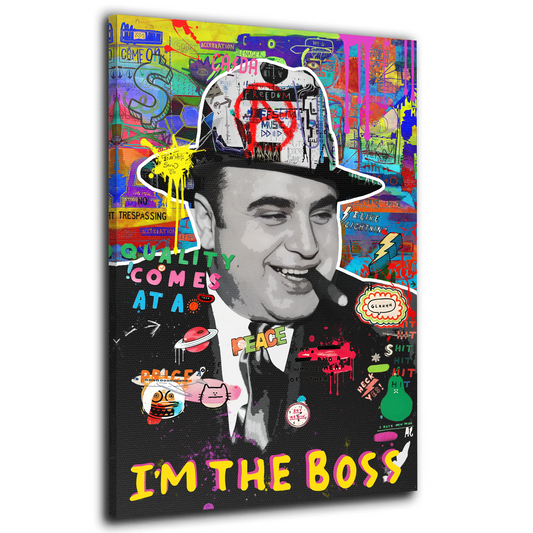 Quadro Pop Art Capone I Am The Boss