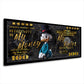 Quadro Pop Art Duck - My Money My Rules su Banconota da 100 Dollari