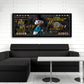 Quadro Pop Art Duck - My Money My Rules su Banconota da 100 Dollari