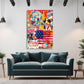 Quadro Pop Art Einstein Capitano America Supereroi
