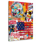 Quadro Pop Art Einstein Capitano America Supereroi