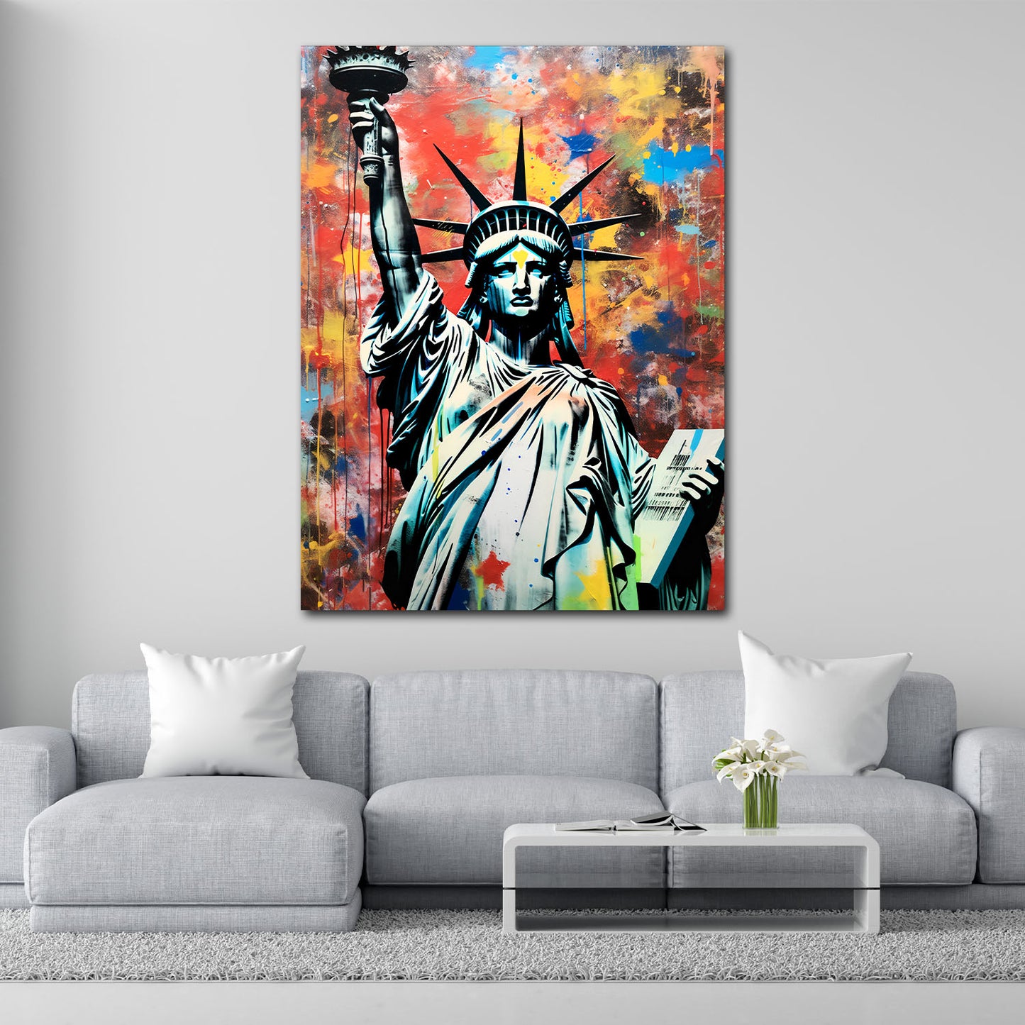 Quadro Pop Art Freiheitsstatue, NY