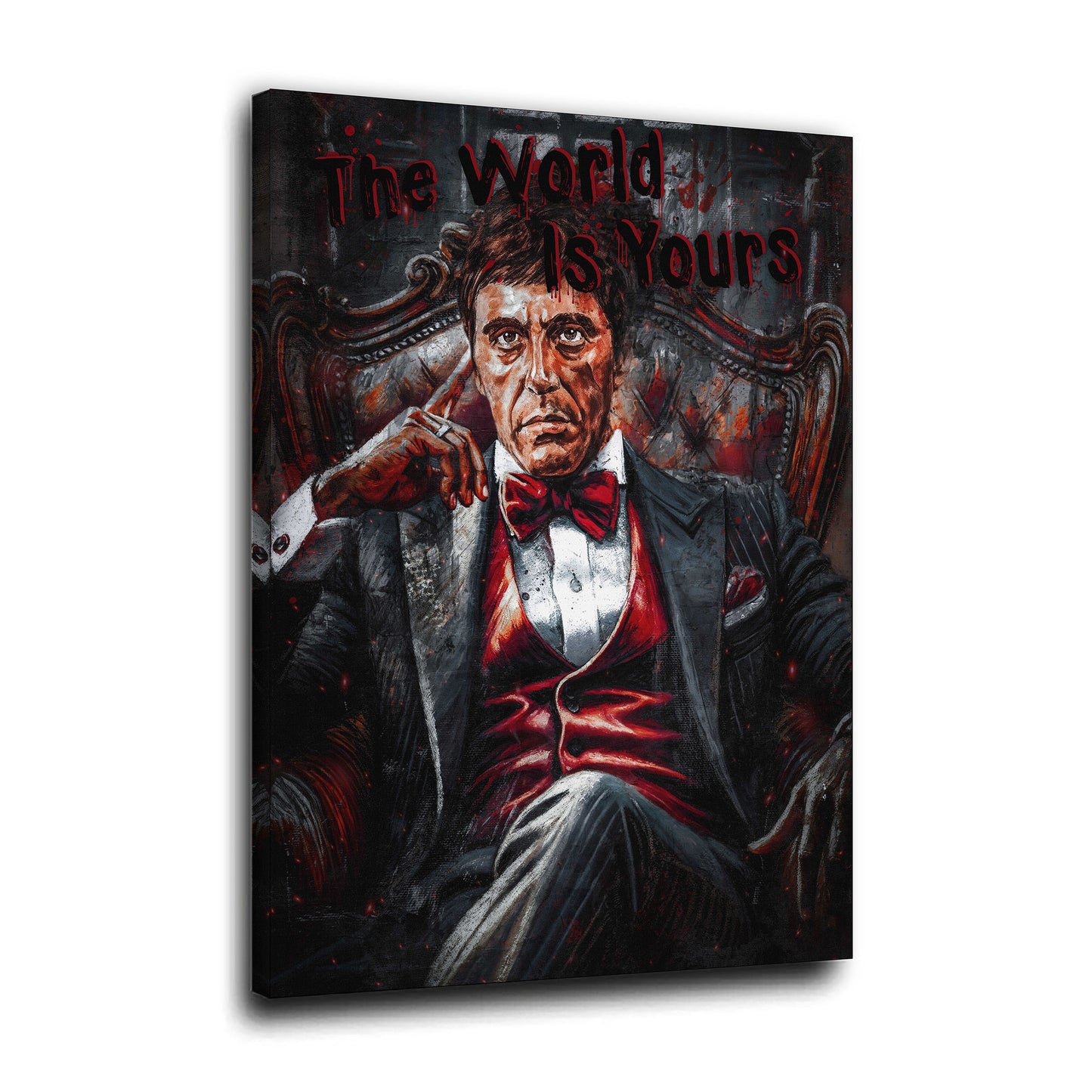 Quadro Pop Art Tony potere ricchezza eleganza The World Is Yours