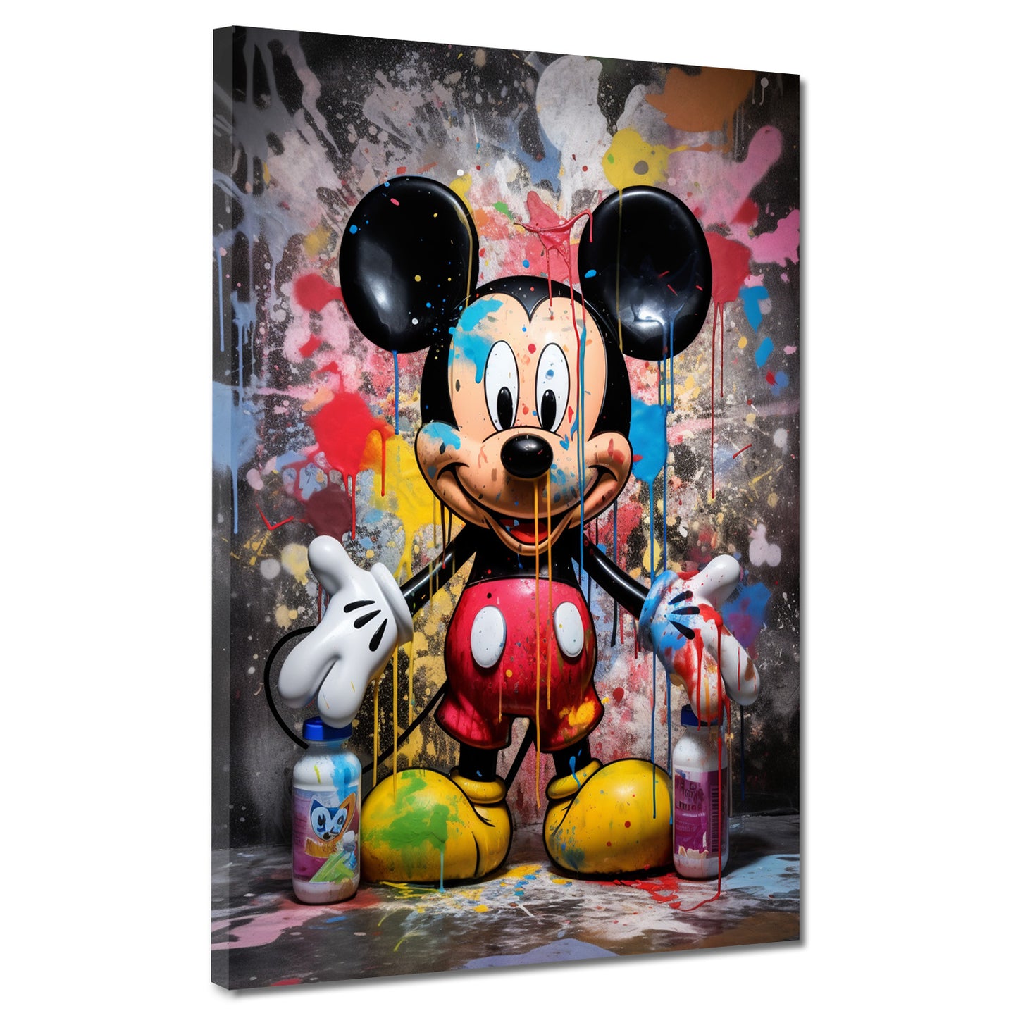Quadro Pop Art Topolino Abstract Comic Style