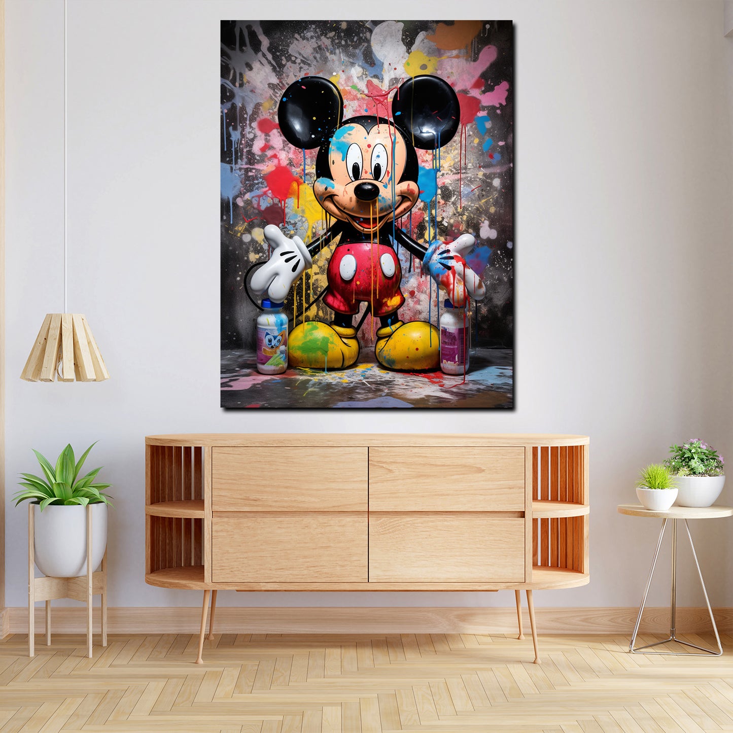 Quadro Pop Art Topolino Abstract Comic Style