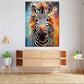 Quadro Pop Art Zebra Colour Style