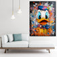 Quadro Pop Art astratto Duck Style