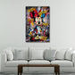Quadro Pop Art con Minnie Style e dettagli vivaci in stile graffiti