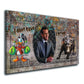 Quadro Pop Art denaro successo motivazione stile Harvey