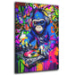 Quadro Street Art Graffiti DJ Monkey