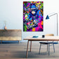Quadro Street Art Graffiti DJ Monkey