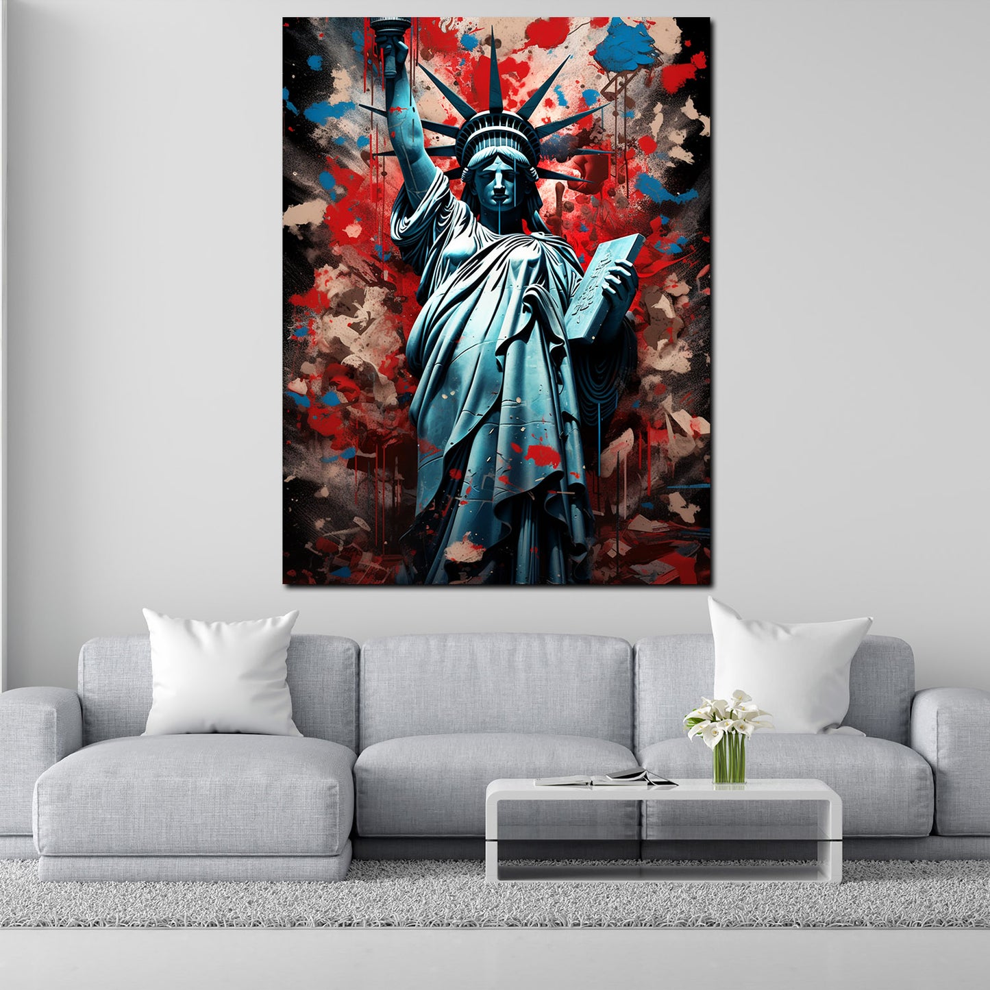 Quadro USA New York Statua della Libertà Pop Art