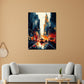 Quadro USA New York astratto