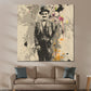 Quadro astratti Chaplin Stile Vintage