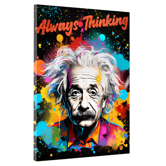 Quadro astratto Albert Always Thinking
