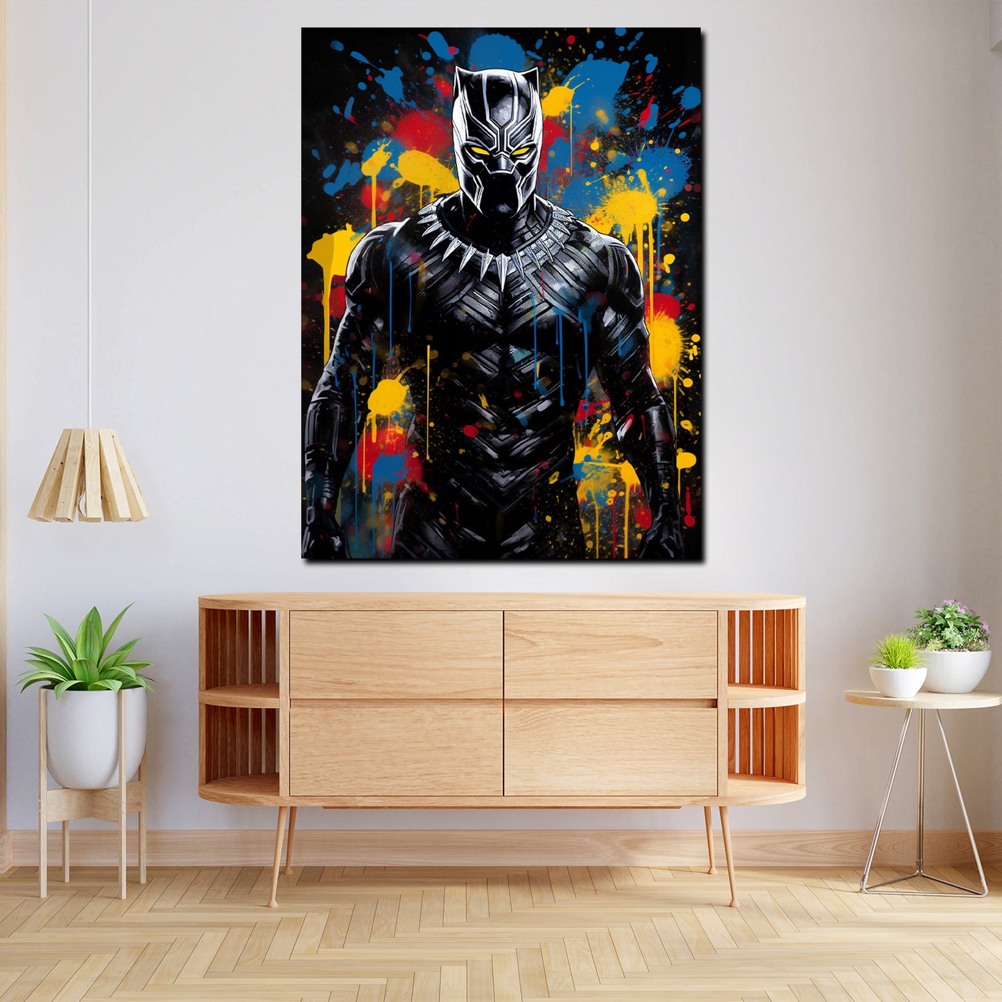 Quadro Black Man Film Panther Pop Art Style