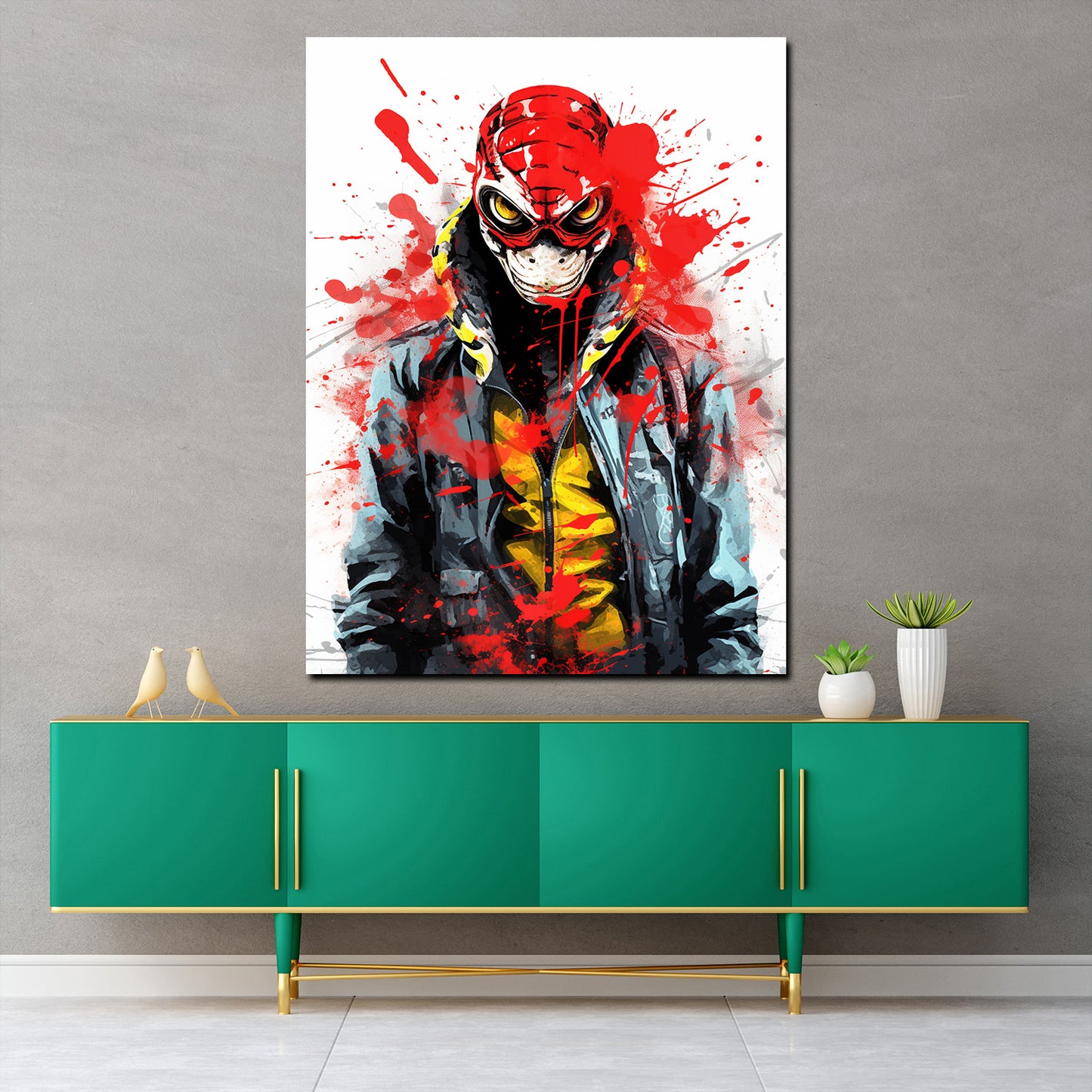 Quadro astratto Cobra Man Pop Art