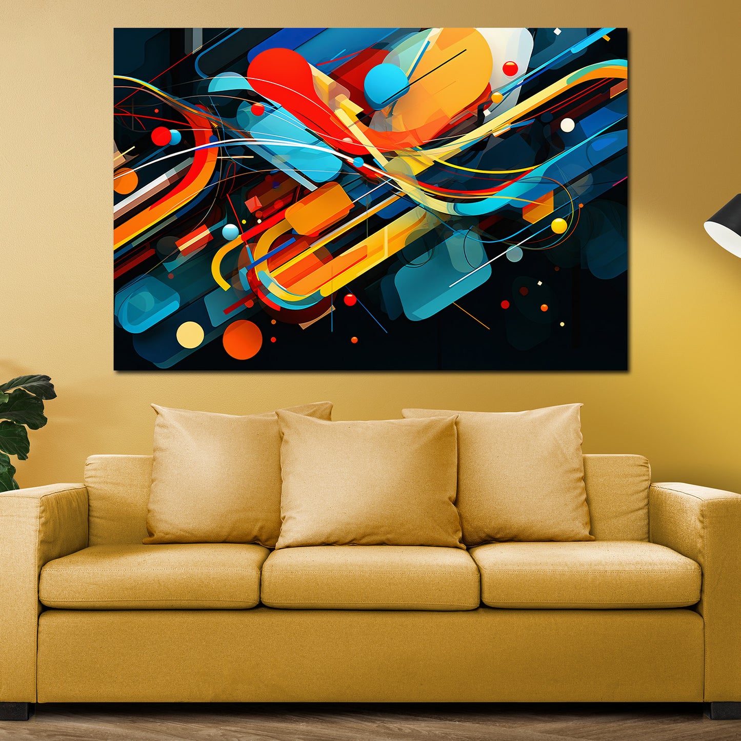 Quadro astratto Future Black Style