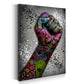 Quadro astratto Graffiti Street Art Pugno