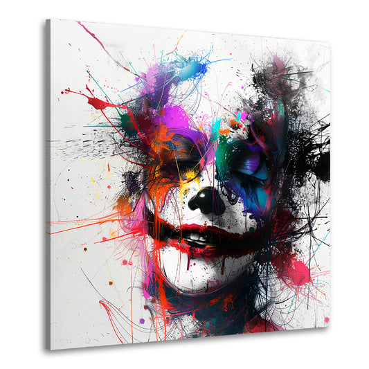 Quadro astratto Joker colorato Pop Art