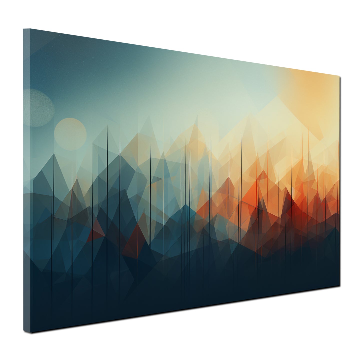 Quadro astratto Mountain Lines