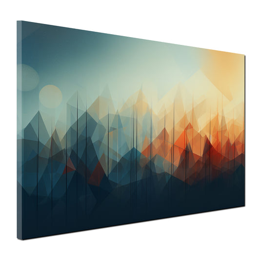 Quadro astratto Mountain Lines