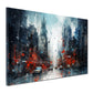 Quadro astratto New York USA Splash Dark Style