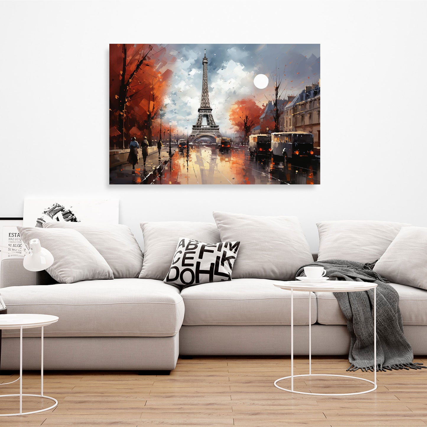 Quadro astratto Parigi Torre Eiffel