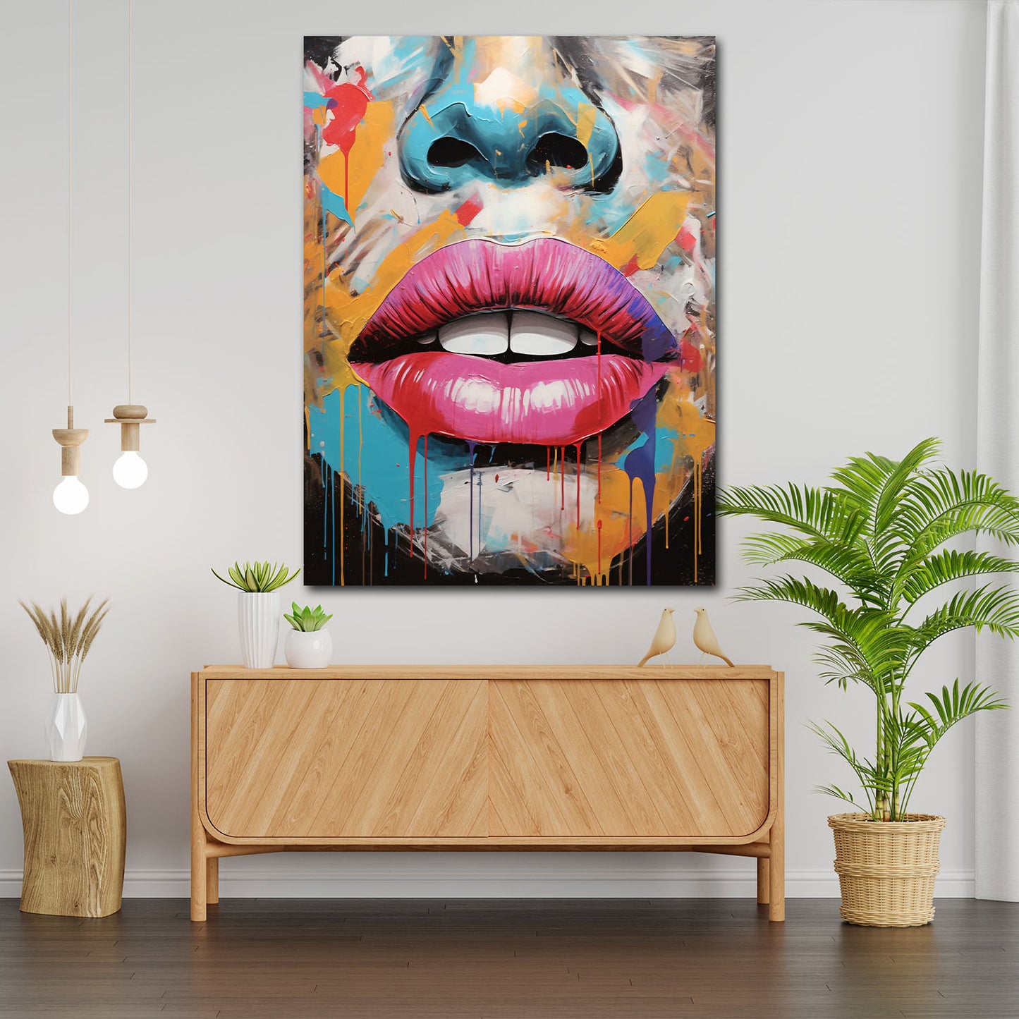 Quadro astratto Pop Art Beautiful Face