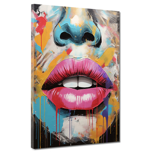 Quadro astratto Pop Art Beautiful Face