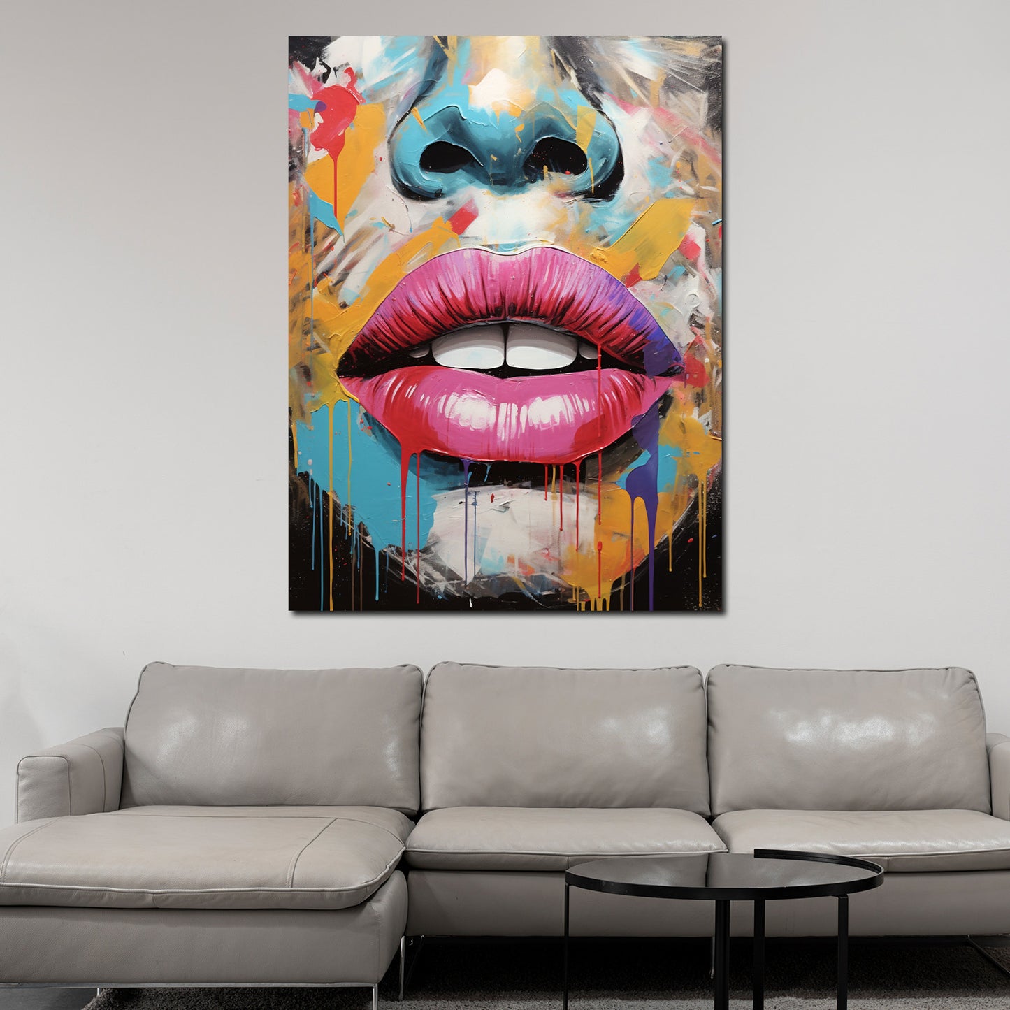 Quadro astratto Pop Art Beautiful Face